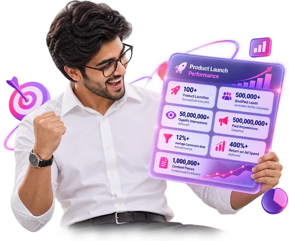 Product Launch Campaign visual: Product Launch Performance