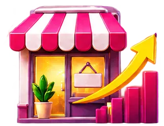 9 IN 1 Small Business Growth Campaign 3D icon